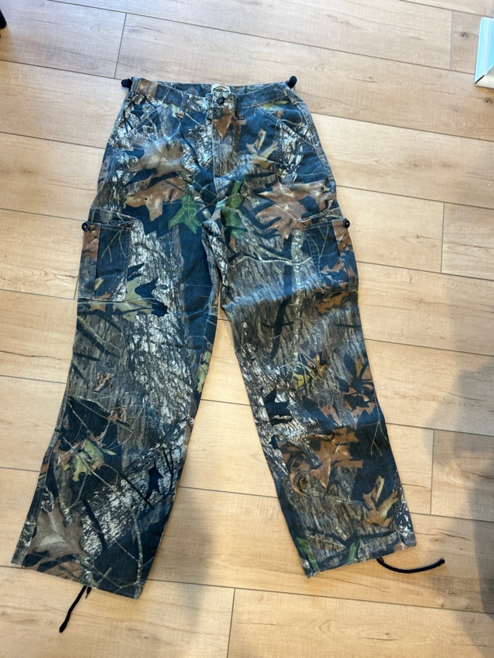 Camo Cargo Pants in Green & Brown